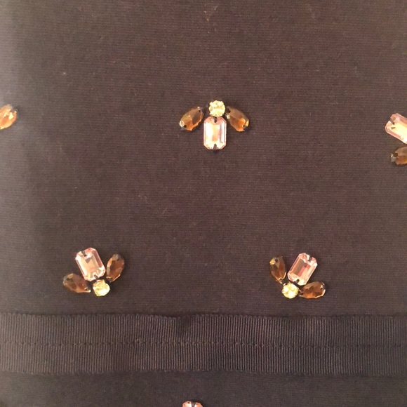 J. CREW Navy Blue Bee Dress - Picture 2 of 8